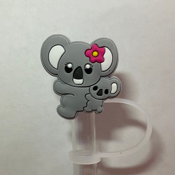 Koala Mama & Baby Straw Topper for 10 mm Straws