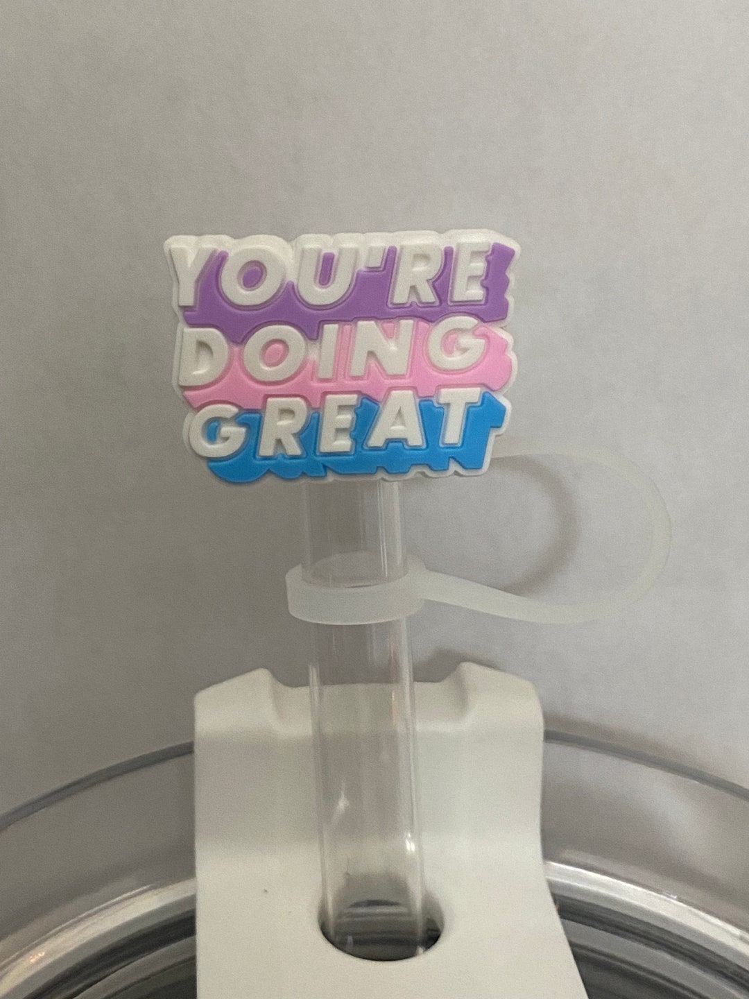 Youre Doing Great Straw Topper for 10 Mm Straws Etsy