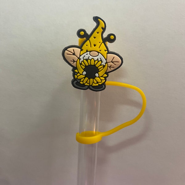 Sunflower Gnome Straw Topper for 10 mm Straws