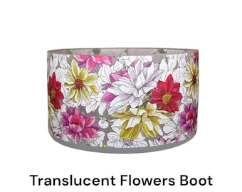 Translucent Flowers Silicone Boot