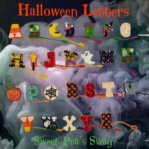 Halloween Letters A - H Straw Toppers for 10 Mm Straws - Etsy