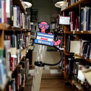 Book Worms Straw Topper for 10 mm Straws