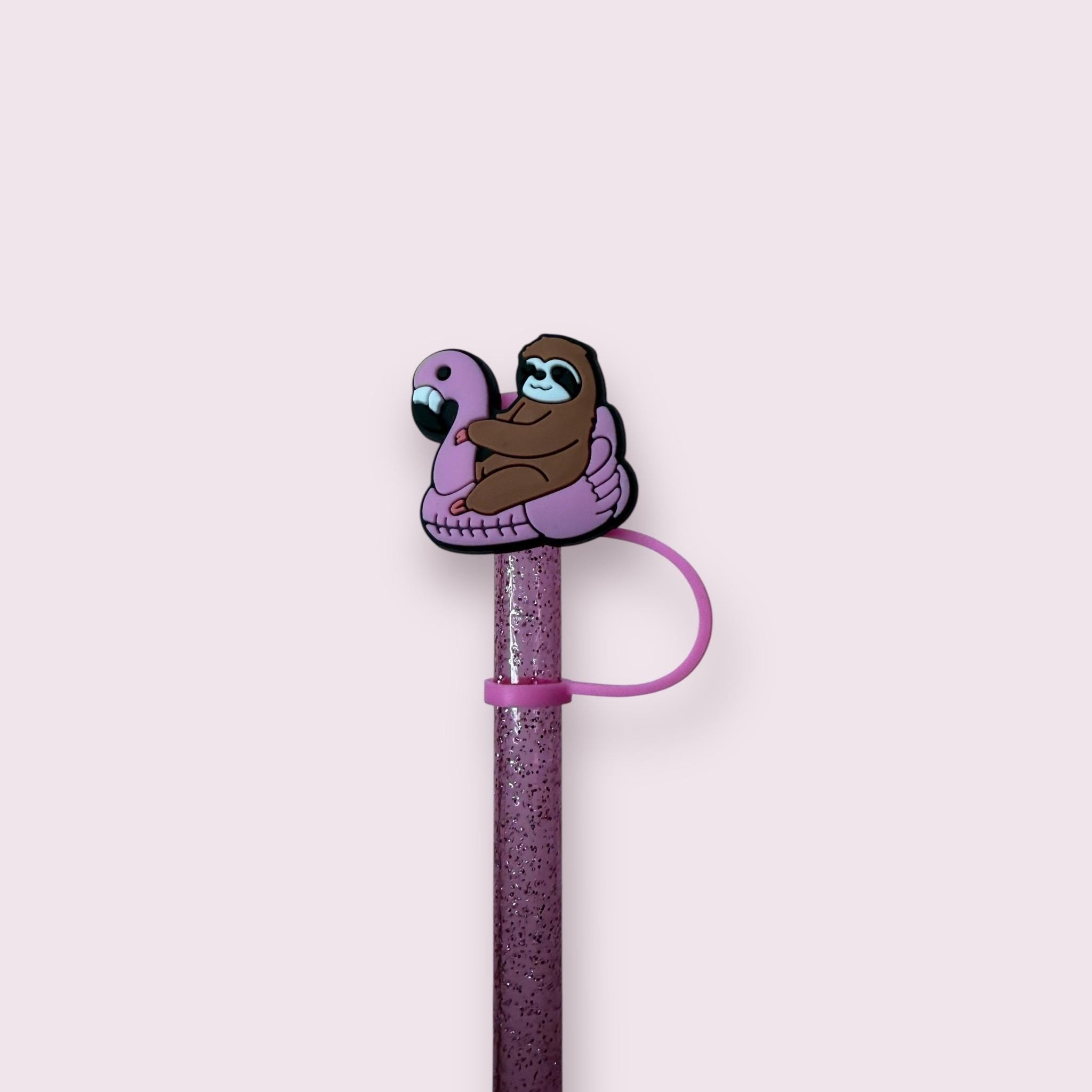 Sloth Float Straw Topper for 10 Mm Straws - Etsy