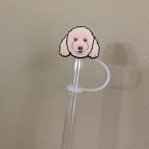 Goldendoodle Straw Topper for 10 mm Straws
