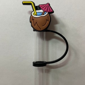 Coconut Drink Straw Topper for 10 mm Straws