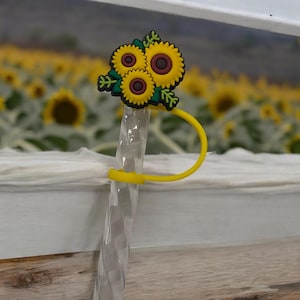 Sunflowers Straw Topper for 10 mm Straws