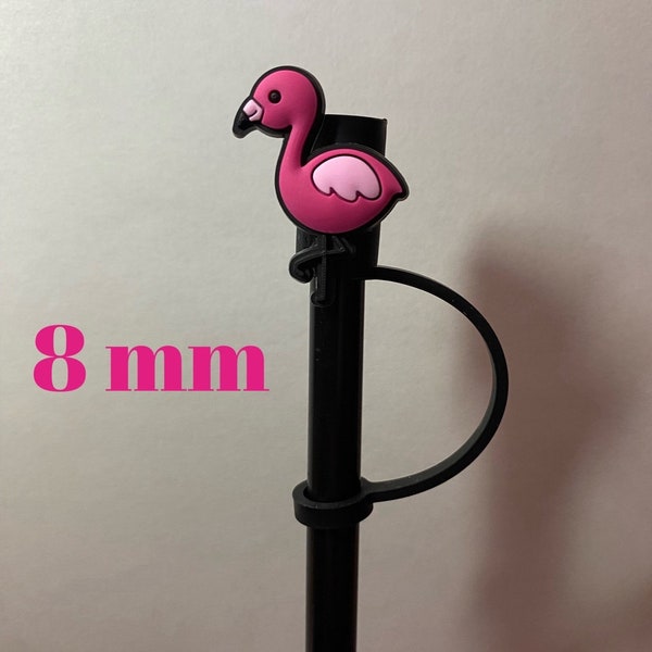 Baby Flamingo Straw Topper for 8 mm Straws