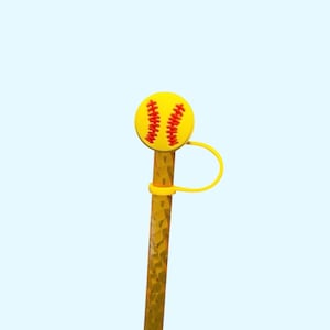 Softball Straw Topper for 10 mm Straws
