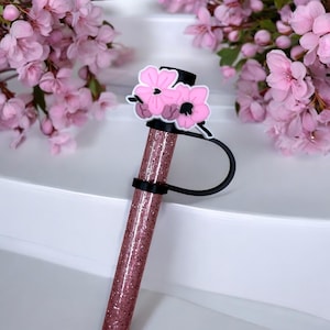 Cherry Blossoms Straw Topper for 10 mm Straws