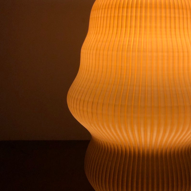 STL 3D Print File Table Lamp, Digital Download 3D Printed Lamp zdjęcie 4