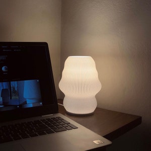 STL 3D Print File Table Lamp, Digital Download 3D Printed Lamp