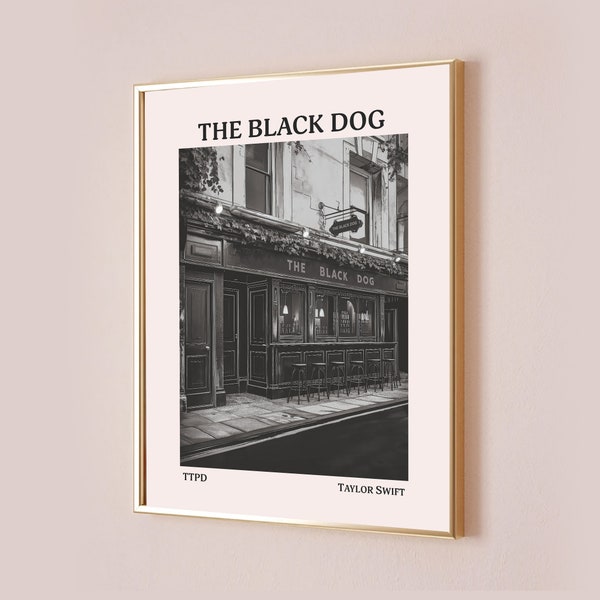 The Tortured Poets Department Poster-TTPD Merch-Taylor Swift Poster-The Black Dog Lyrics Print-Subtle Wall Art-Preppy Room Decor-Y2k Decor