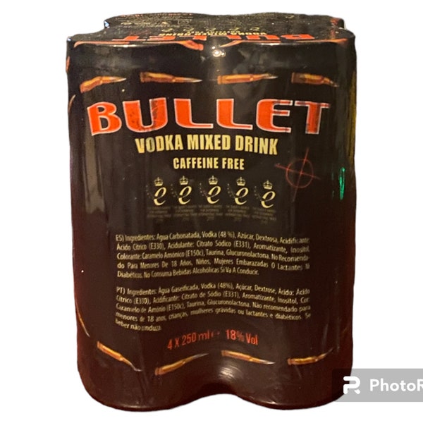 Black Bullet Energy drink 4 cans per pack