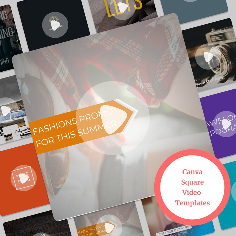 250 Canva Templates Video Social Media Video Template Canva IG Post and