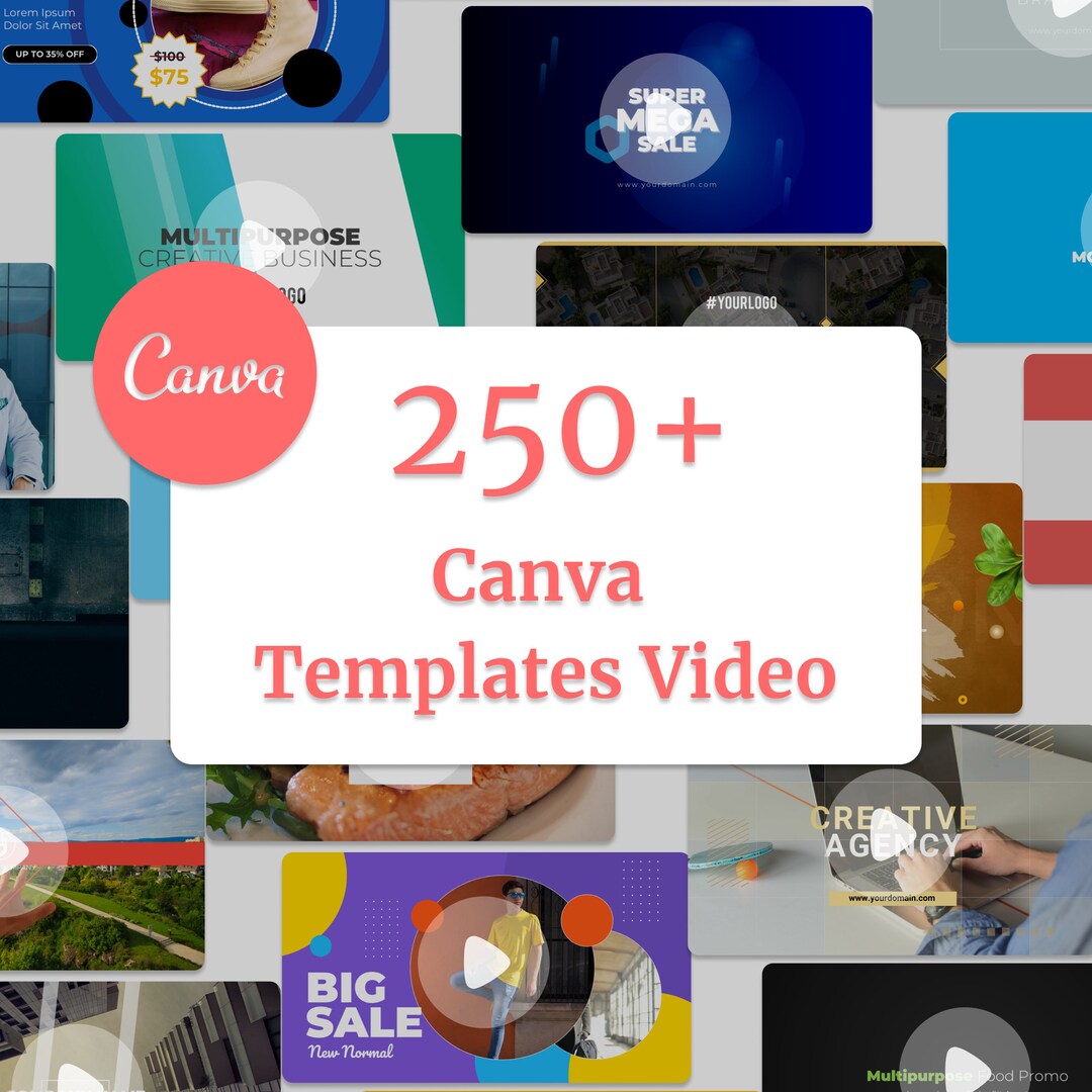 250 Canva Templates Video Social Media Video Template Canva IG Post and