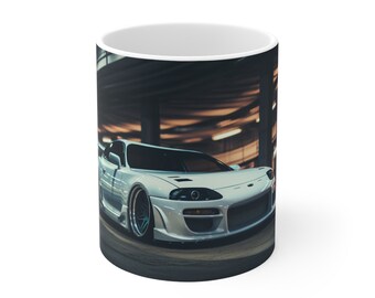 Toyota Supra, White, Streets
