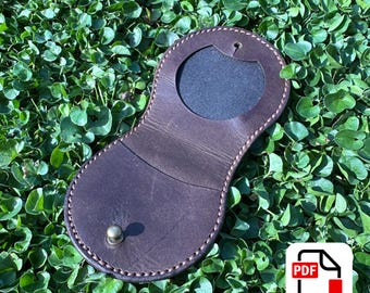 Leather Coin Purse Pouch template pattern downloadable PDF