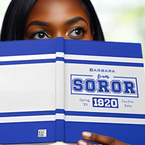 Zeta Soror Journal, Personalized Initiate Gift, Soror ZPhiB 1920 Custom New Initiate Gift, Zeta Alumnae Notebook, Custom Zetaversary Gift