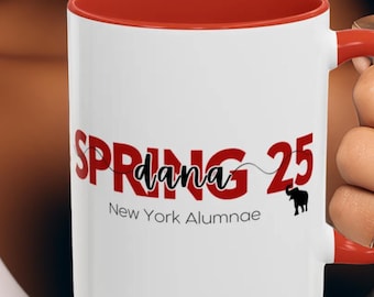 Taza de cerámica Delta Sigma Theta, taza personalizada para recién iniciadas de DST, vajilla personalizada para exalumnas de Delta, regalo de hermandad, aniversario de Delta