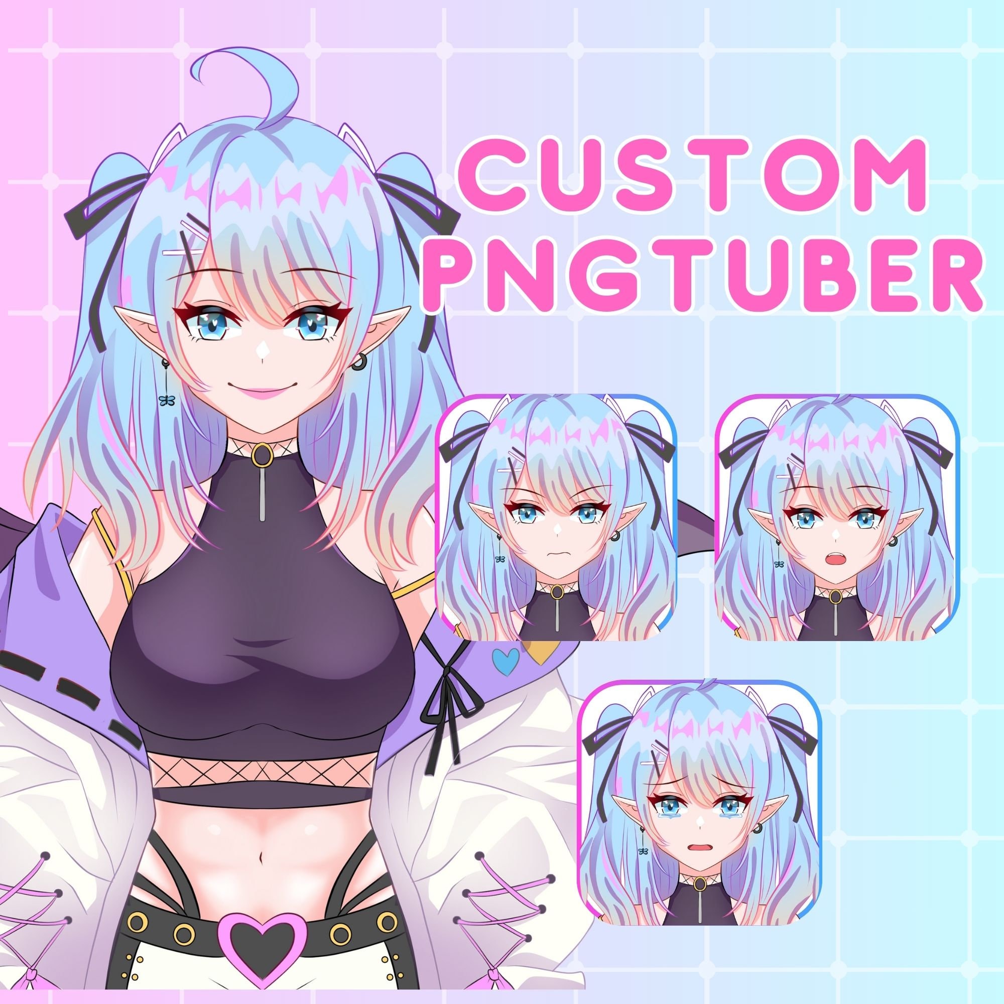 Custom Pngtuber Pngtuber Character Pngtuber Design Pngtuber Live2d