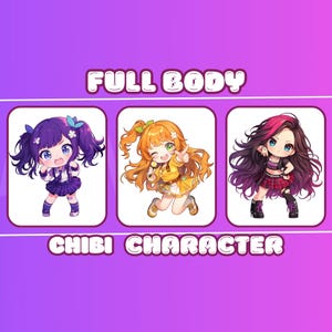 Chibi Digital Art - Chibi Commission - Cute Chibi Drawing - Chibi ...