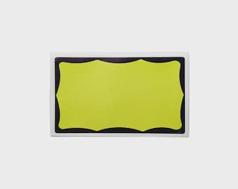 Black Border Volt Yellow Eggshell Blanks Graffiti Stickers 50-Pack