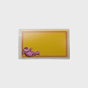 Alice au Pays des Merveilles Stickers graffitis blancs coquille d'oeuf chat du Cheshire, paquet de 50