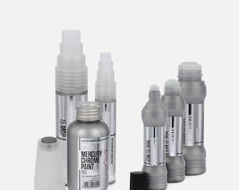 Grog MCP Mercury Chrome Paint Mirror Effect Chrome Pointers, Squeezers, Refills