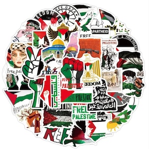Free Palestine Stickers - Variety (50 pack) | Sticker Pack Bulk | Palestinian Stickers - Sticker Set #1
