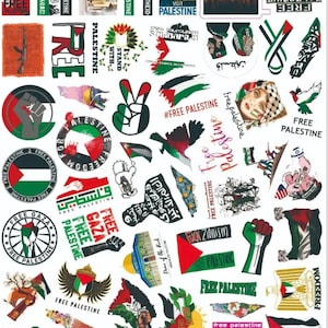 Palestine Sticker Pack - Variety (50 pack) *Fast Shipping* | Palestine Stickers Bulk | Each Sticker is Unique - Sticker Set #1