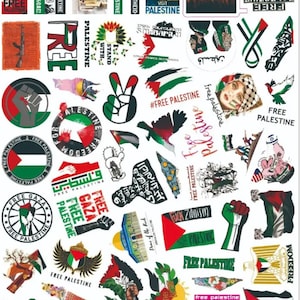 Palestine Sticker Pack - Variety (50 pack) *Fast Shipping* | Palestine Stickers Bulk | Each Sticker is Unique