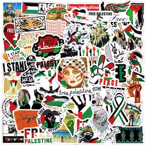 Palestine Sticker Pack - Variety (50 pack) *Fast Shipping* | Palestine Stickers Bulk | Each Sticker is Unique - Sticker Set #3