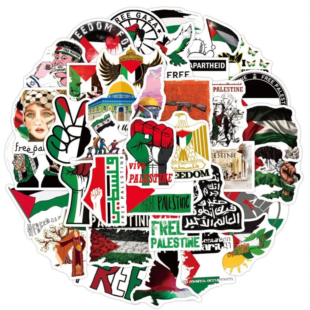 Free palestine promo stickers