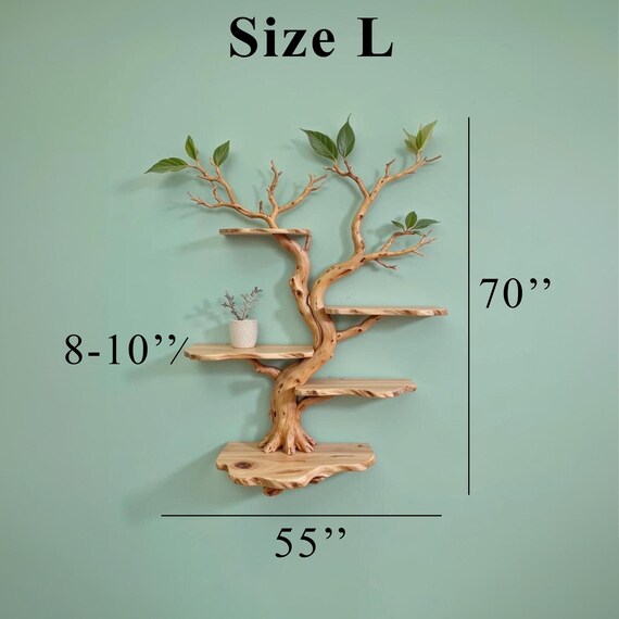 天然木製本棚、フローティングシェルフ、無垢材流木棚、本棚、壁掛け式