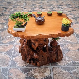Live edge Couchtisch natur treibholz stumpftisch Massivholzscheit Couchtisch art