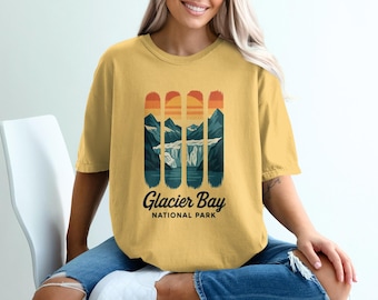 Glacier Bay National Park T-Shirt, Alaska Vacation Souvenir, Scenic Mountain Tee, Nature Lover Gift, Travel Shirt, Park Comfort Colors Tee
