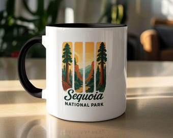 Sequoia National Park California Adventure Mug: Forest Landscape Souvenir for Hikers & Nature Lovers