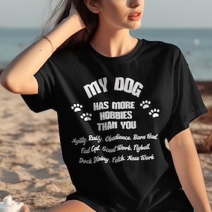 Dog Sports T-Shirt, Dog Lovers Shirt, Rally Obedience Tee, Dog Trainer Gift, Pet Owner Gift, Scentwork Agility Rally  Barnhunt Tee