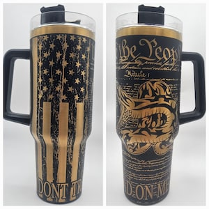 We The People - 40 oz Laser Engraved