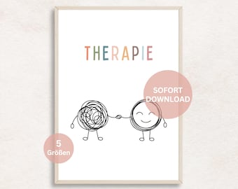 Therapy Poster Digital Download Mental Health Poster Mindfulness Psychological Practice Facility Psychotherapy Office Poster Counseling