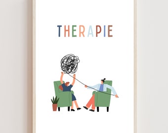 Affiche de thérapie Téléchargement numérique Affiche de psychoéducation Santé mentale Conseil psychologique Pleine conscience Santé mentale PDF