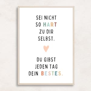 Motivational poster saying digital download belief positive affirmation poster self-love mental health PDF gift for girlfriend