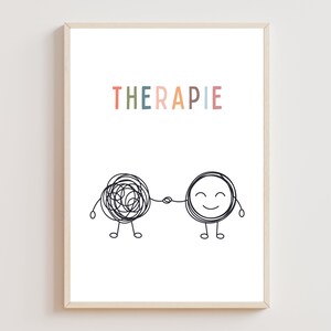 Poster sulla terapia Download digitale Poster sulla salute mentale Mindfulness Struttura per la pratica psicologica Poster per l'ufficio di psicoterapia Counseling