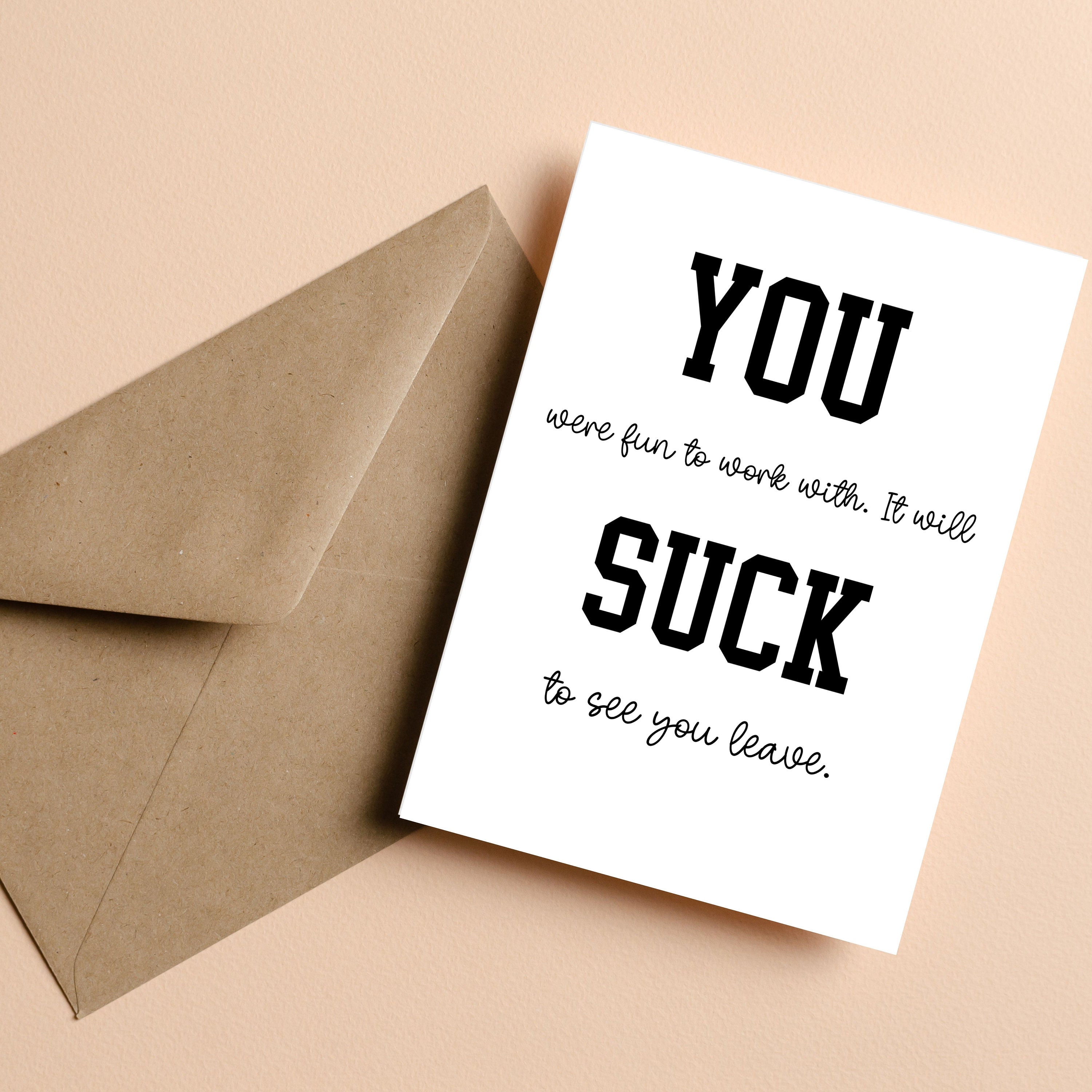 Funny Printable Going Away Card for Coworker, Retirement Card, Funny ...