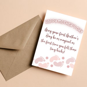 Printable First Mothers Day Card, Mothers Day Card, 1st Mothers Day ...