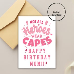 Cartão de aniversário da mãe, Feliz aniversário da mãe, Aniversário da heroína, Cartão de aniversário para a mamãe, De filha/filho, Aniversário da mãe empreendedora, Herói na vida