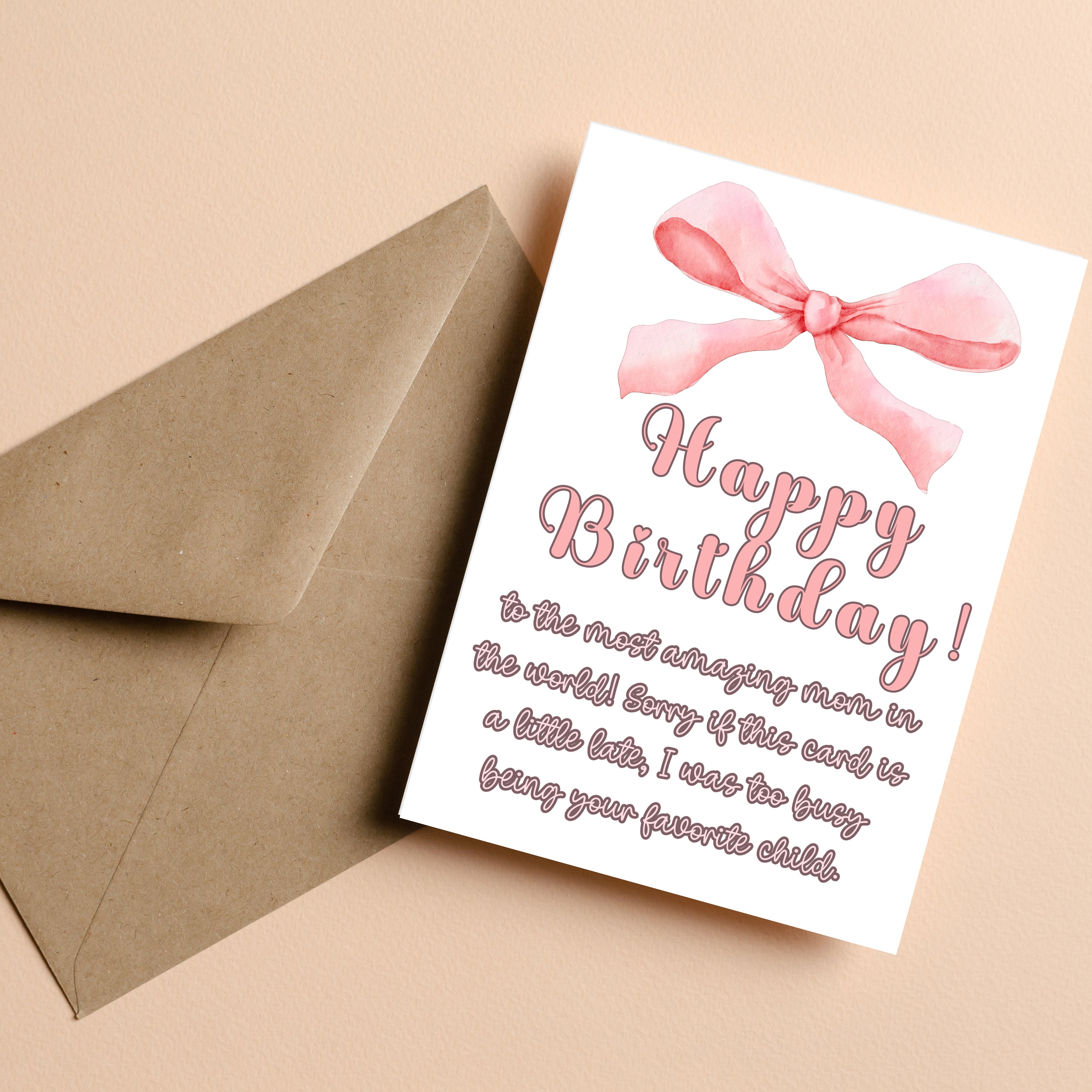 Funny Printable Birthday Card for Mom, Happy Birthday Mom, Mom Birthday ...