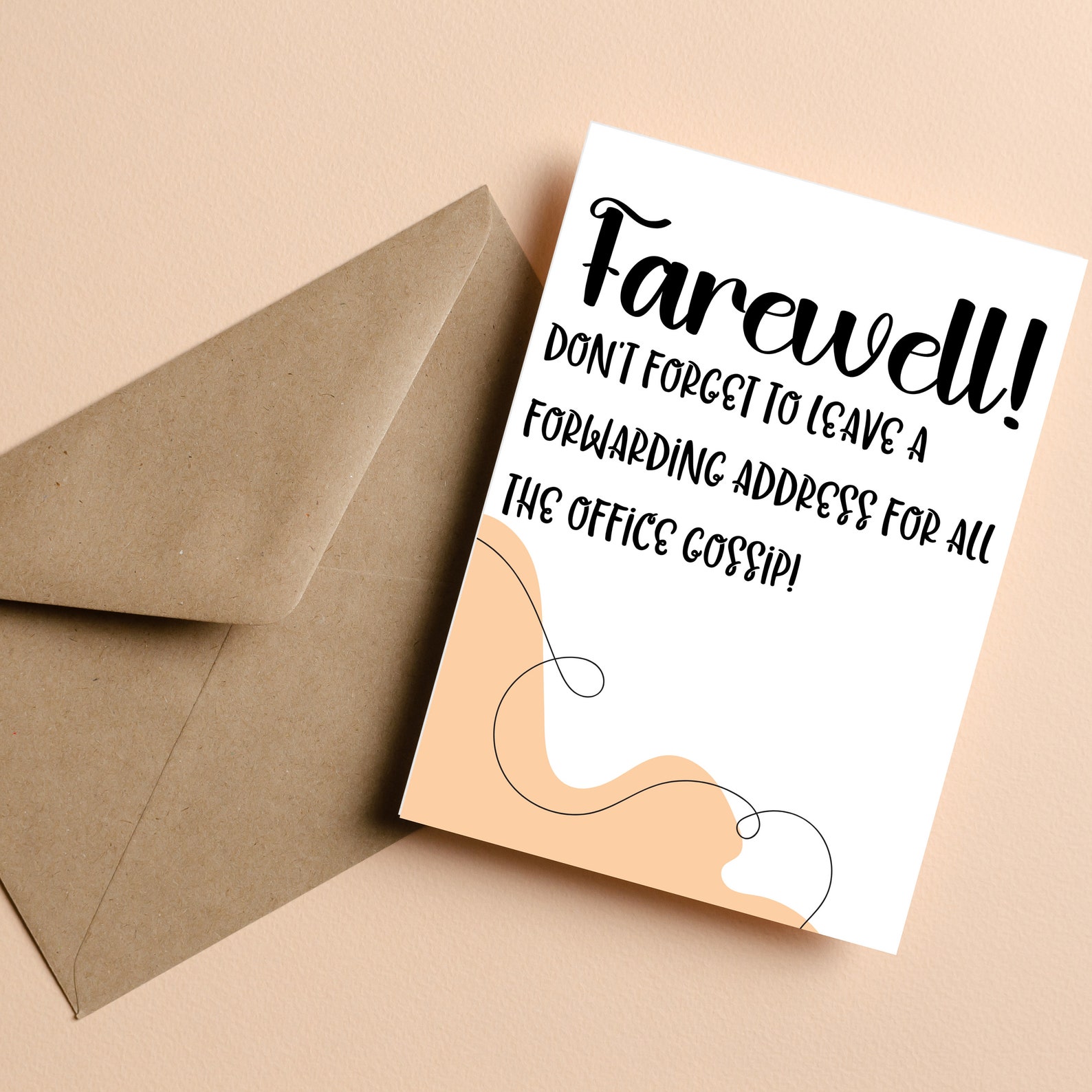 Funny Printable Going Away Card for Coworker, Retirement Card, Farewell ...
