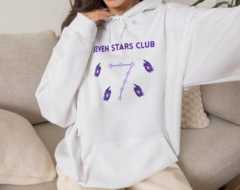 Seven Stars Club Hoodie | Minimal K-Pop Sweatshirt | 7 Constellation Hoodie | ARMY Gift