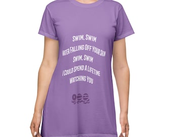 K-pop Bangtan SWIM T-Shirt Dress | ARMY K-Pop Dress | Borahae Love Yourself | BTS Christmas Gift | Christmas Gift for army